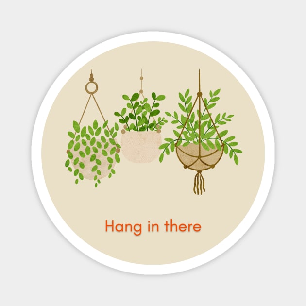 Funny- hanging plant life Magnet by Mia